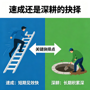 “速成”还是“深耕”的抉择问题